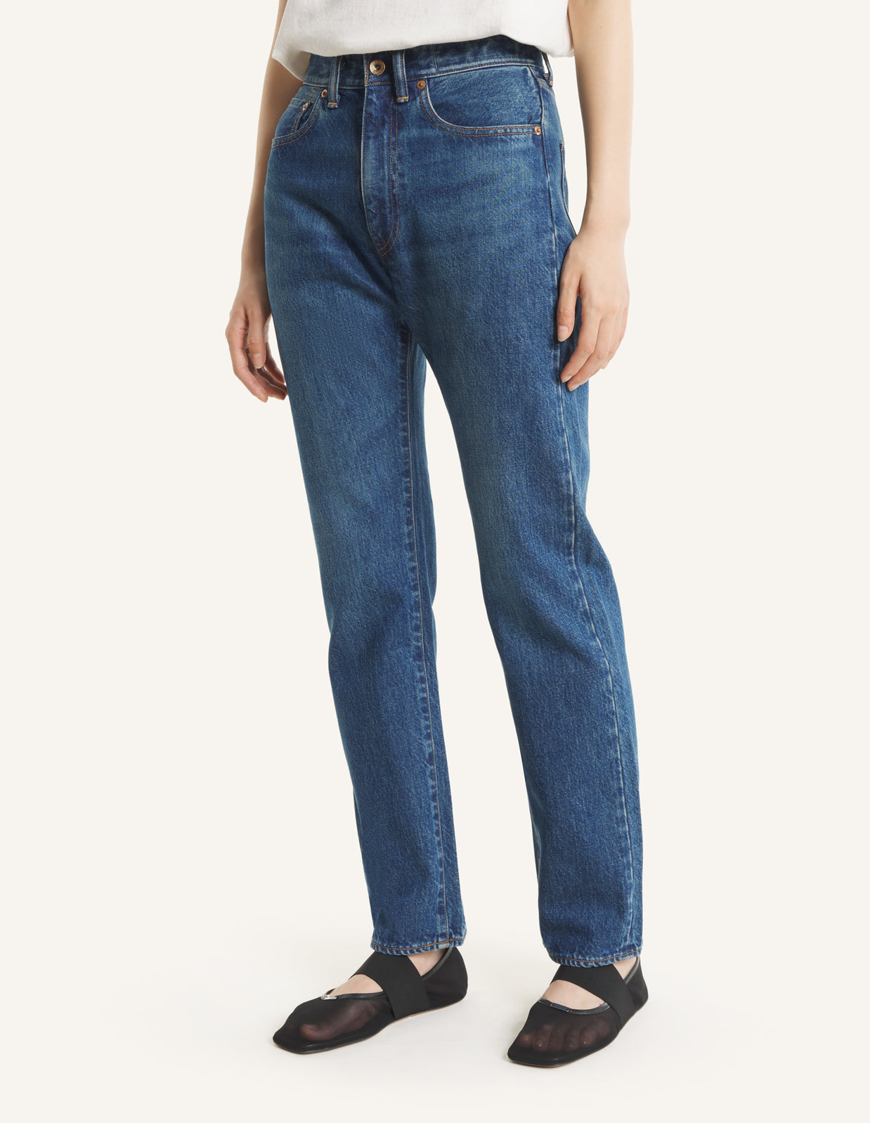 MAISON KITSUNE x KURO SELVEDGE VOYAGE DENIM PANTS