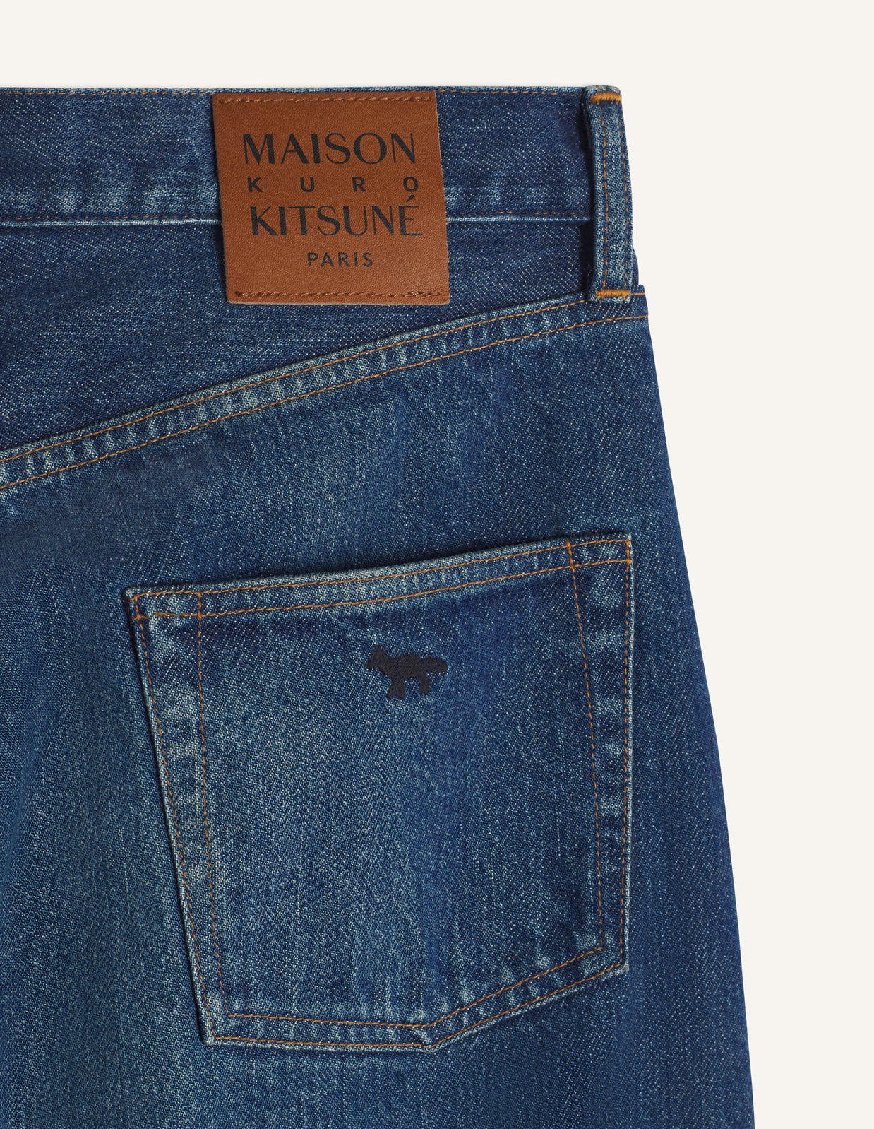 MAISON KITSUNE x KURO SELVEDGE VOYAGE DENIM PANTS