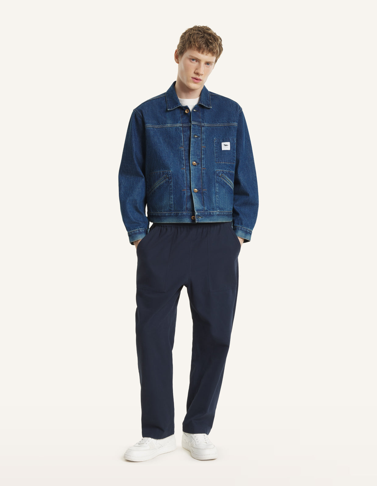 MAISON KITSUNE x KURO SELVEDGE VOYAGE DENIM JACKET