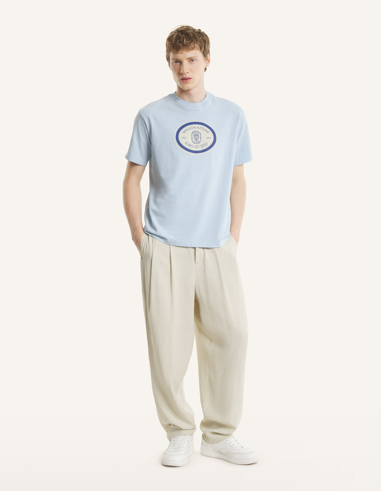 MAISON KITSUNE x KURO GRAND EST. VINTAGE WASH TEE