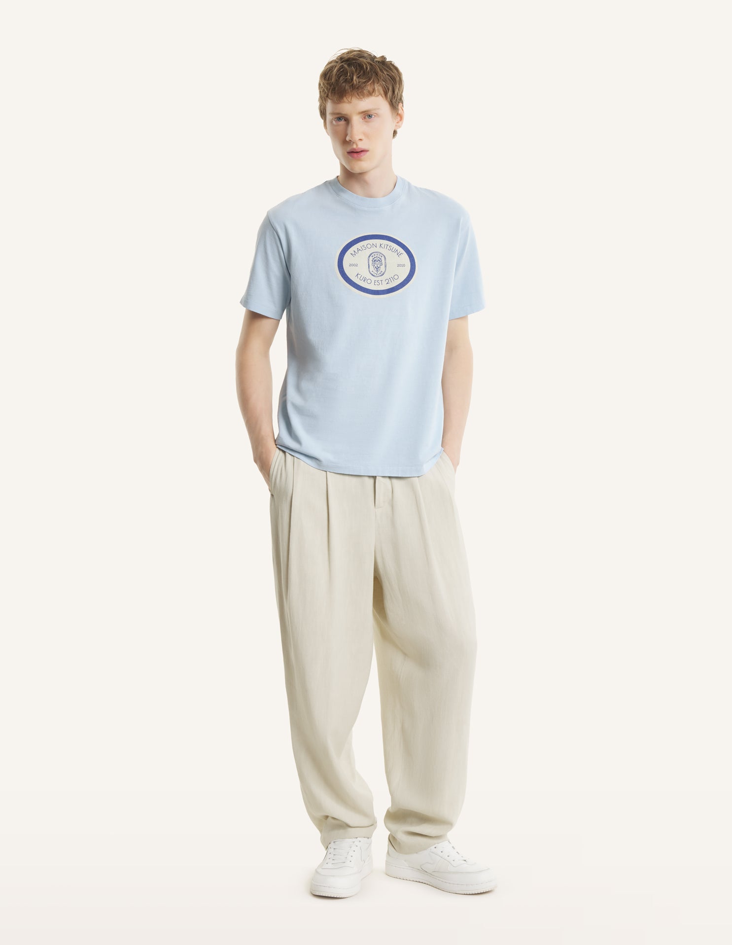 MAISON KITSUNE x KURO GRAND EST. VINTAGE WASH TEE