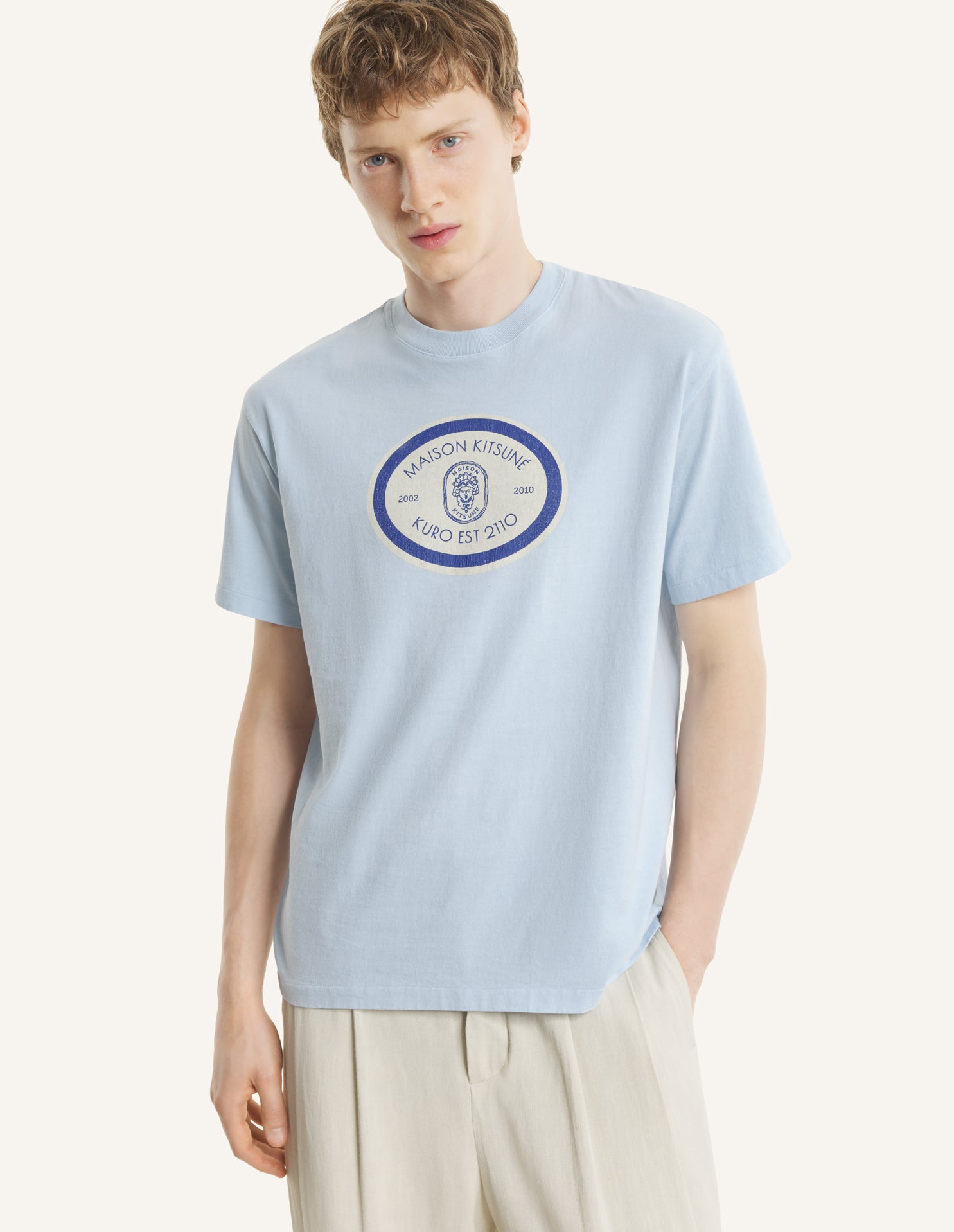 MAISON KITSUNE x KURO GRAND EST. VINTAGE WASH TEE