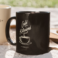 CAFE KITSUNE COFFEE MUG BLACK-TAILLE UNIQUE