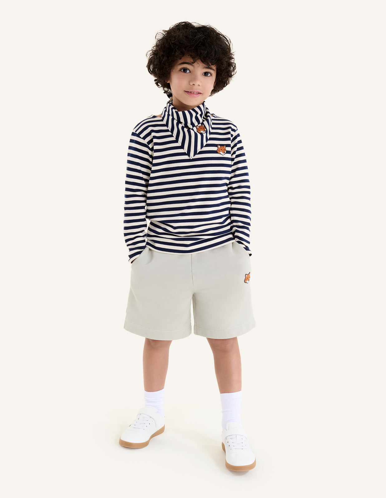 FOX HEAD KID LONG SLEEVES NAVY TEE