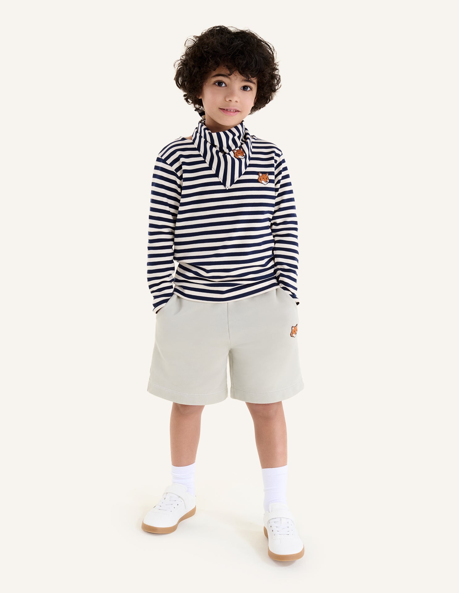 FOX HEAD KID LONG SLEEVES NAVY TEE