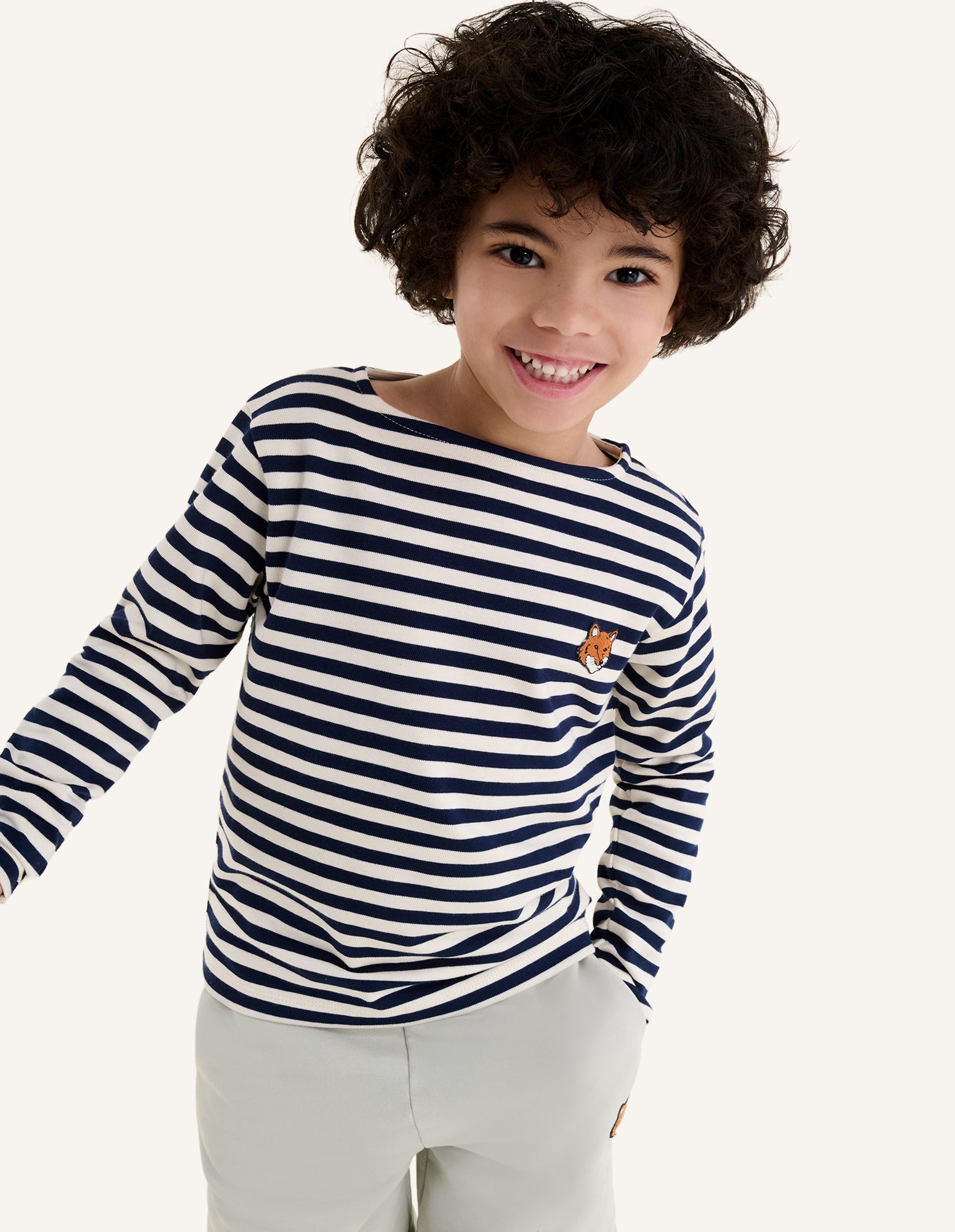 FOX HEAD KID LONG SLEEVES NAVY TEE
