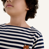 FOX HEAD KID LONG SLEEVES NAVY TEE