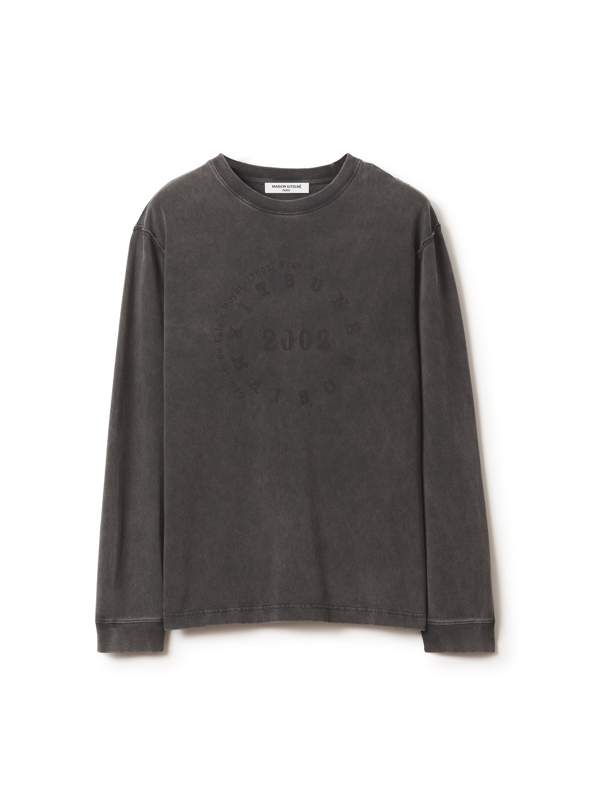 CIRCLE STAMP FADED COMFORT LONG SLEEVE TEE-SHIRT