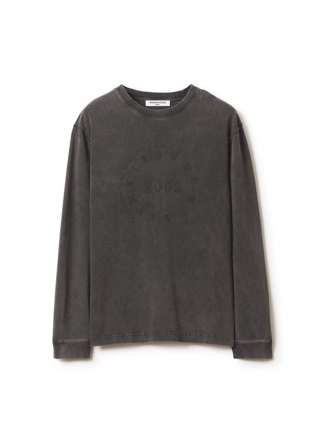 CIRCLE STAMP FADED COMFORT LONG SLEEVE TEE-SHIRT
