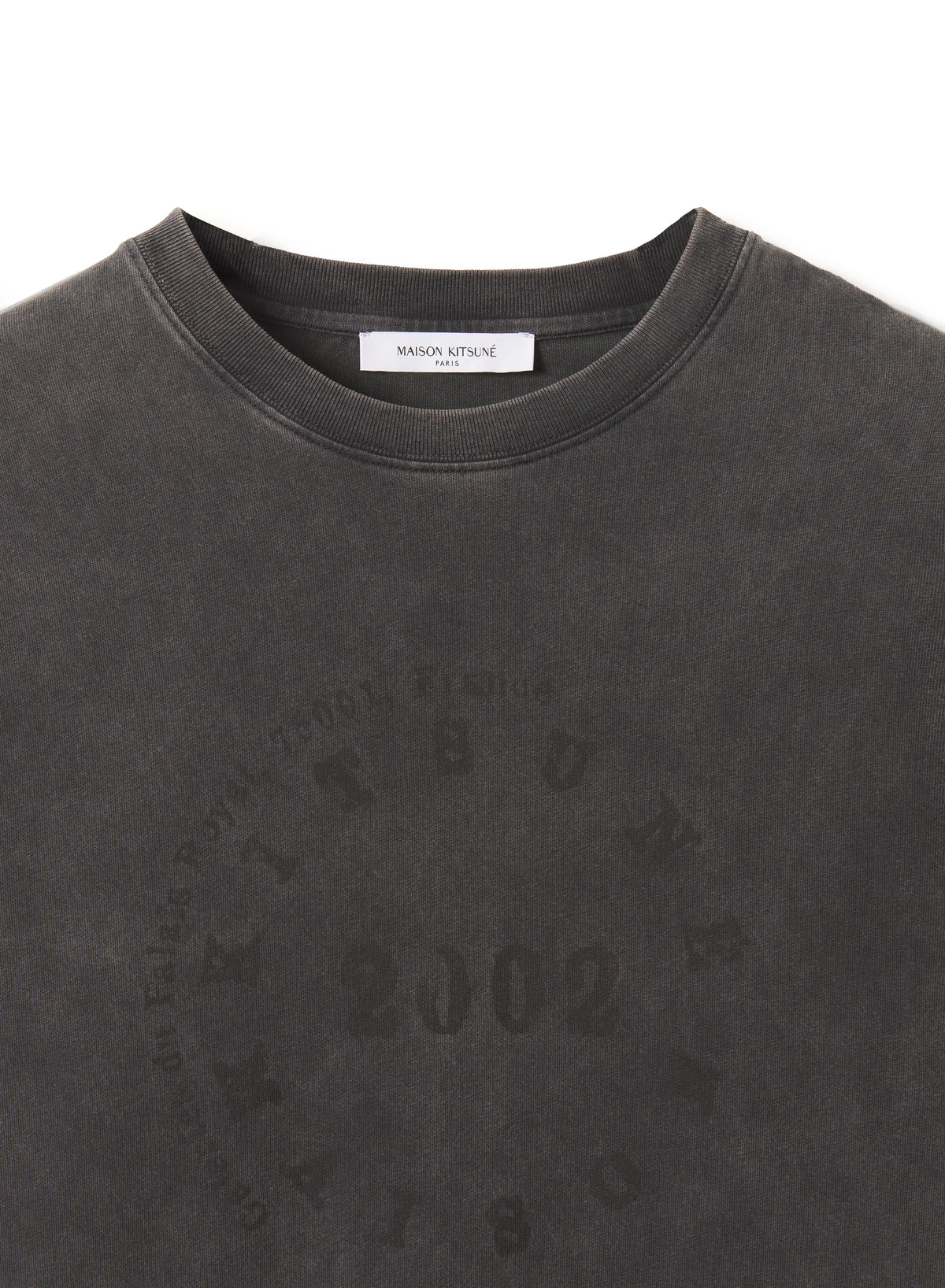 CIRCLE STAMP FADED COMFORT LONG SLEEVE TEE-SHIRT