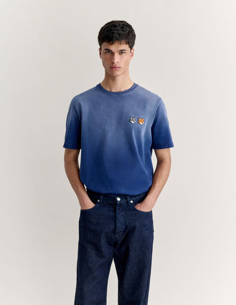 DOUBLE FOX HEAD FADED COMFORT TEE-SHIRT