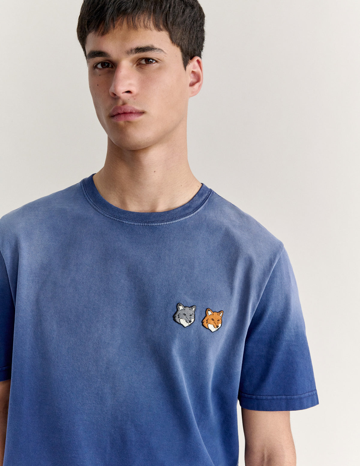 DOUBLE FOX HEAD FADED COMFORT TEE-SHIRT