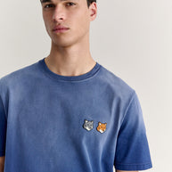 DOUBLE FOX HEAD FADED COMFORT TEE-SHIRT