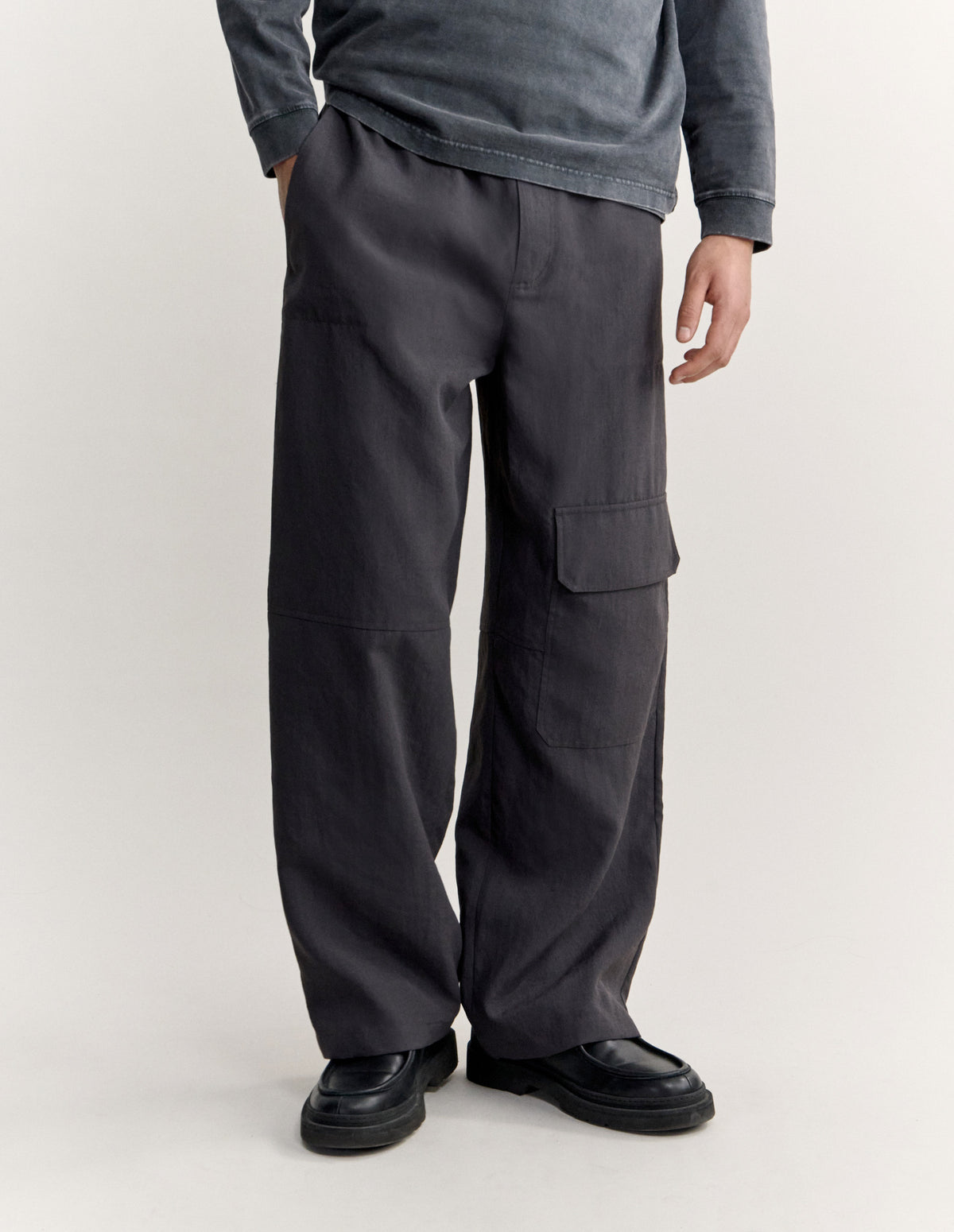 ELASTICATED CARGO PANTS