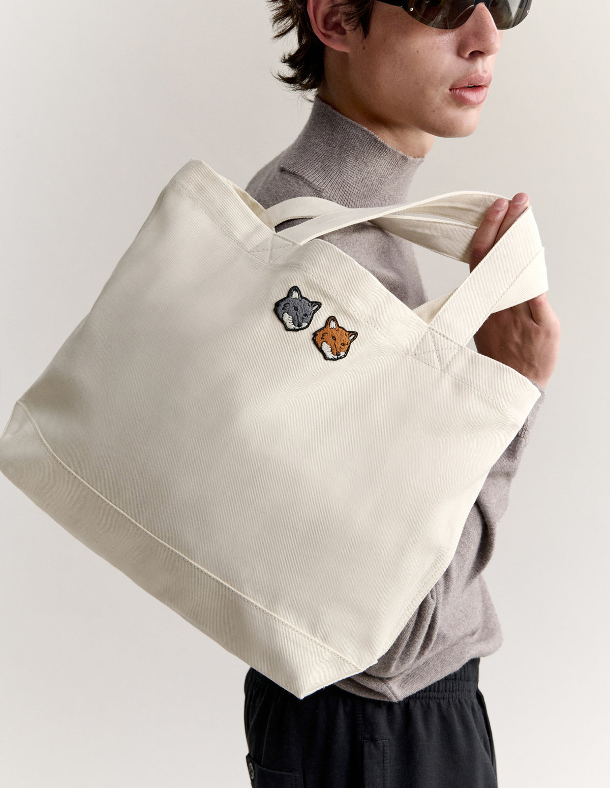DOUBLE FOX HEAD TOTE