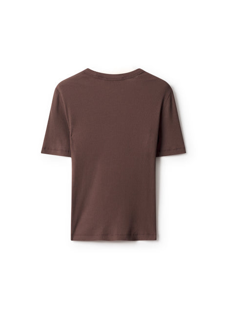 RIBBED BABY FOX FITTED TEE-SHIRT