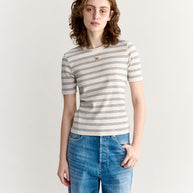BABY FOX STRIPED FITTED TEE