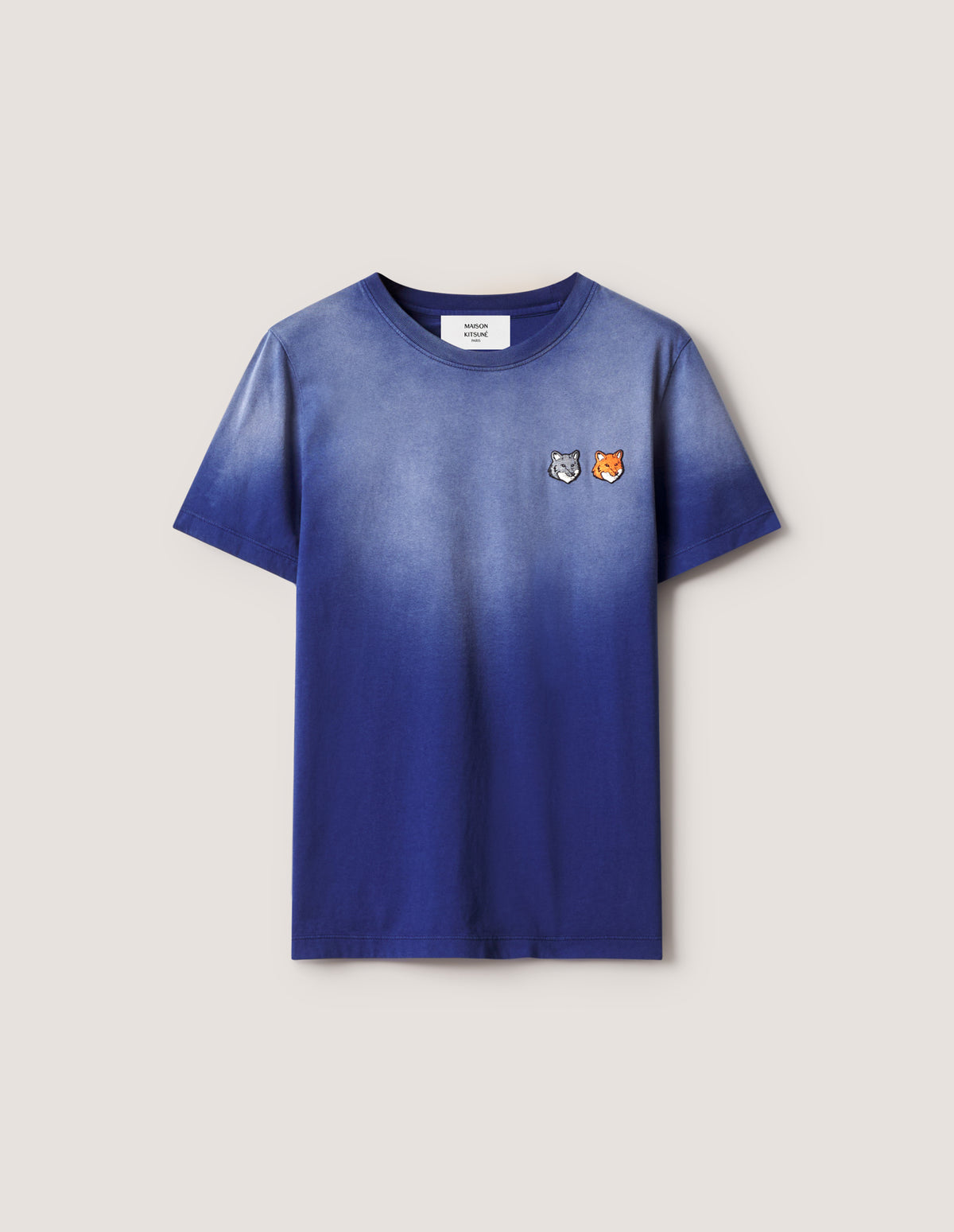 DOUBLE FOX HEAD FADED REGULAR TEE-SHIRT