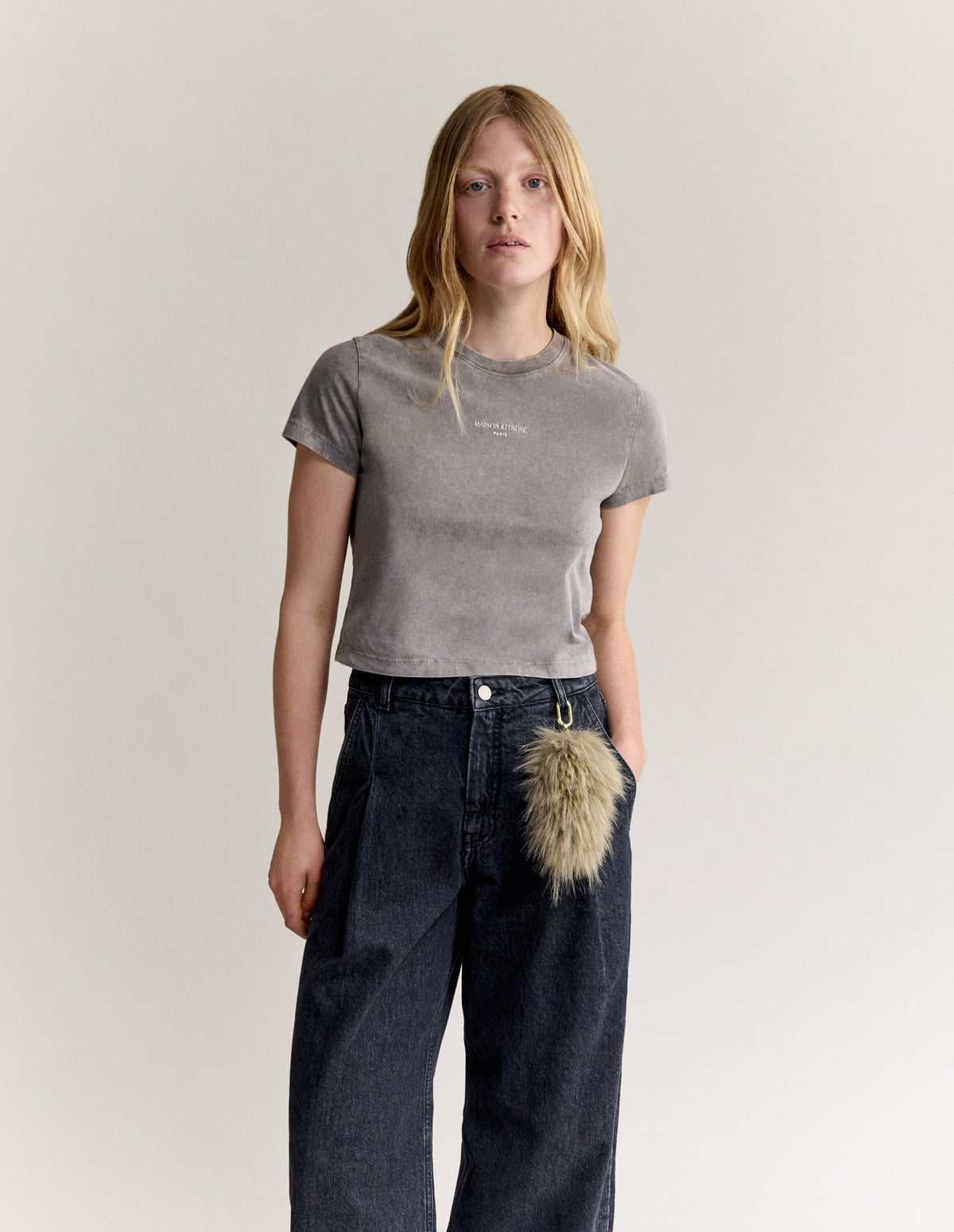 MAISON KITSUNÉ PARIS FADED BABY TEE-SHIRT