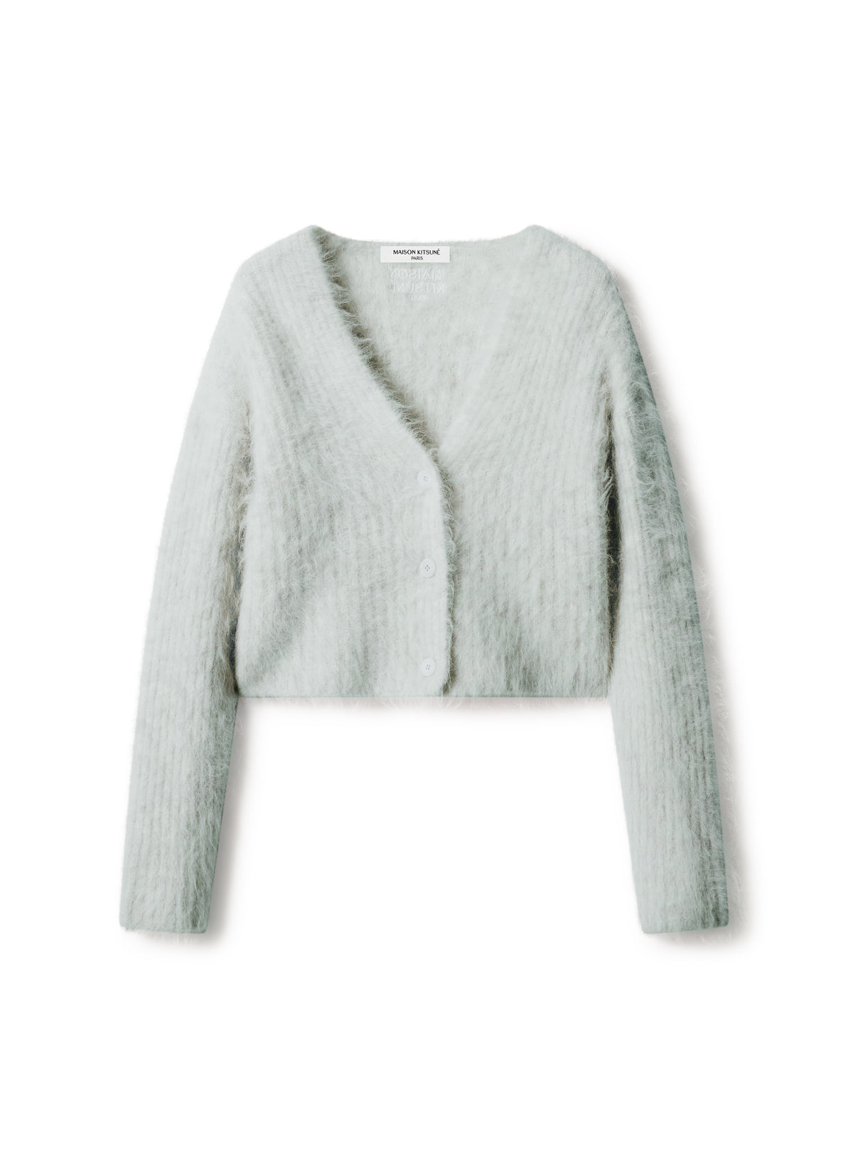 FLUFFY ALPACA CROPPED CARDIGAN