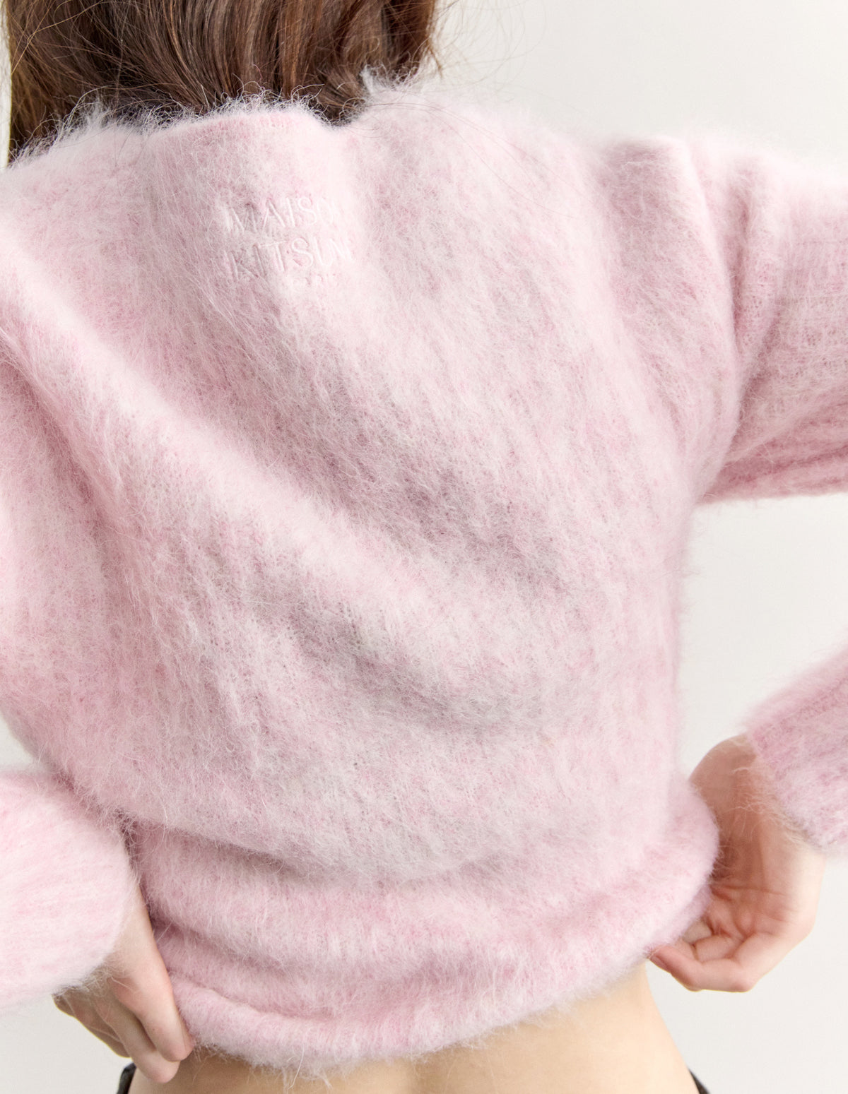FLUFFY ALPACA CROPPED CARDIGAN