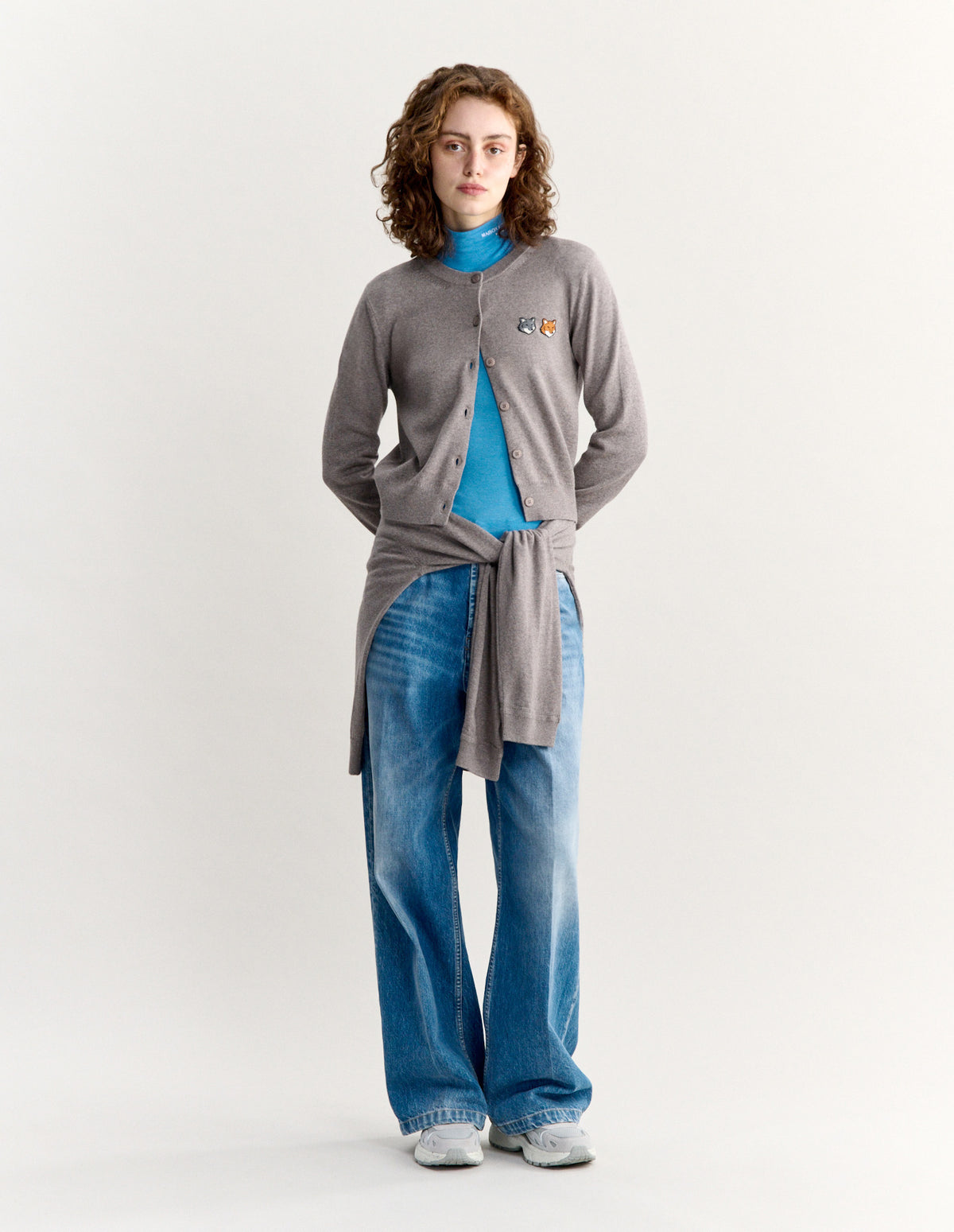 DOUBLE FOX HEAD REGULAR CARDIGAN