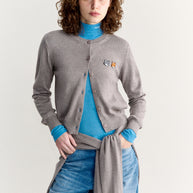 DOUBLE FOX HEAD REGULAR CARDIGAN