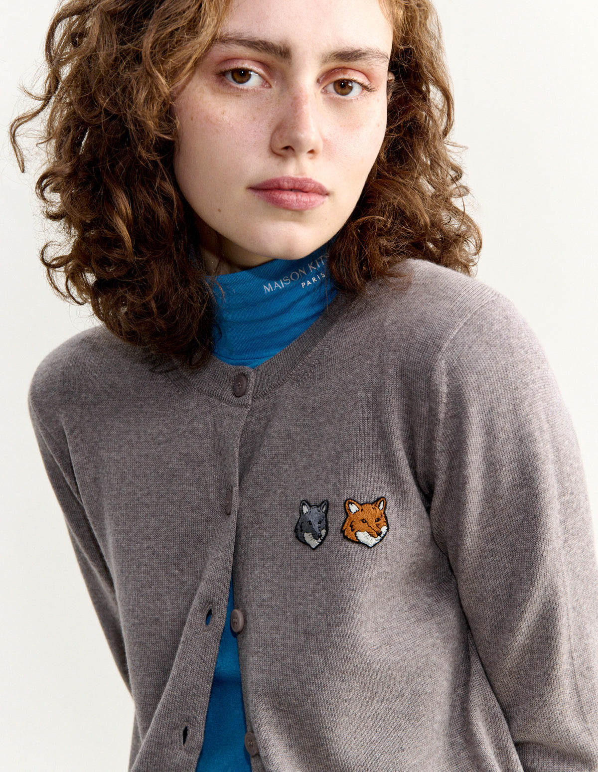 DOUBLE FOX HEAD REGULAR CARDIGAN