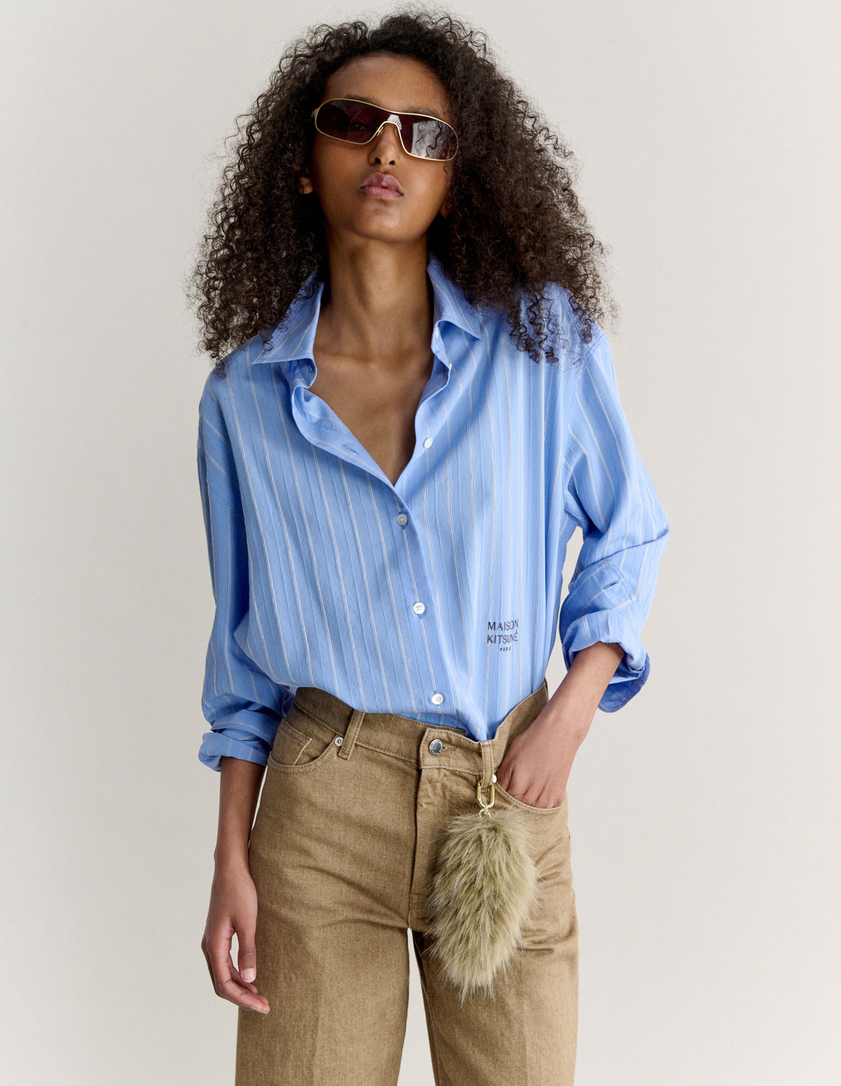 STRIPED BOYFRIEND SHIRT
