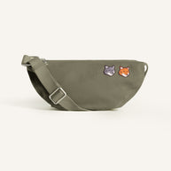 DOUBLE FOX HEAD FADED BUMBAG