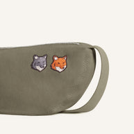 DOUBLE FOX HEAD FADED BUMBAG
