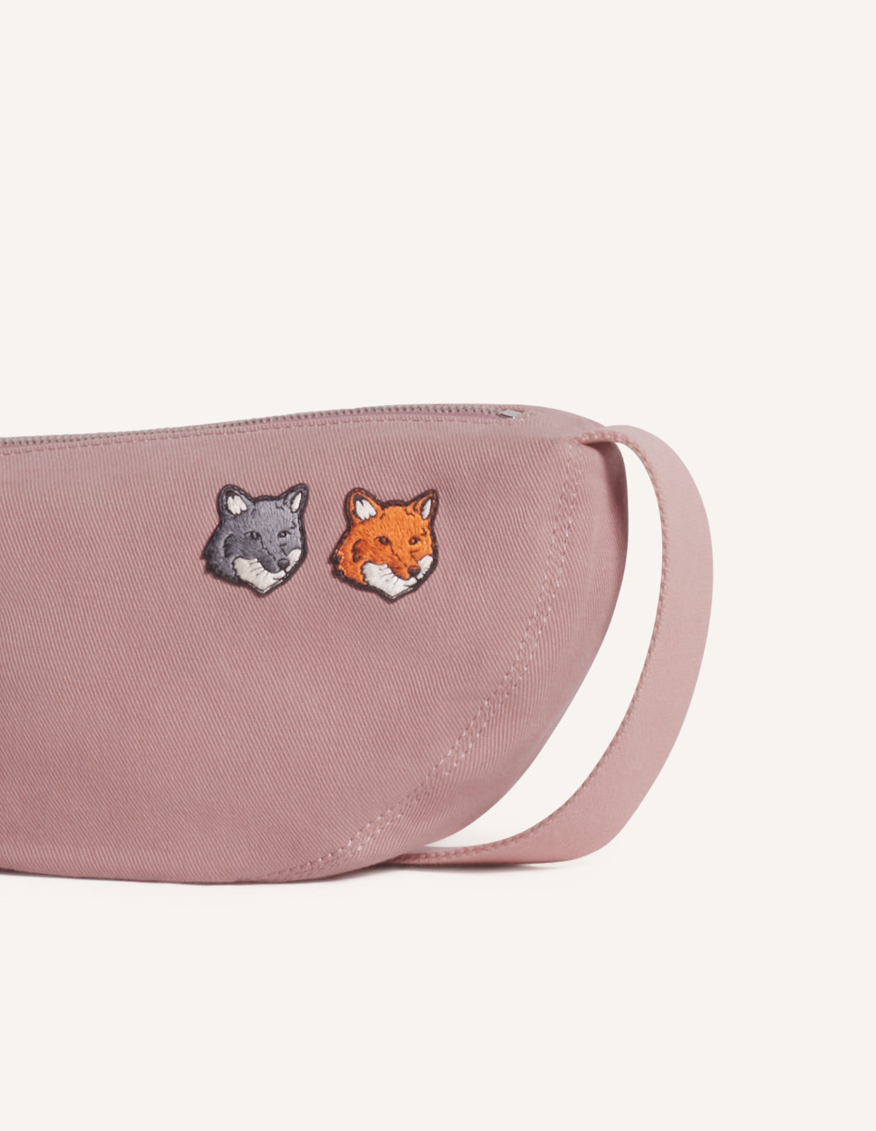 DOUBLE FOX HEAD FADED BUMBAG