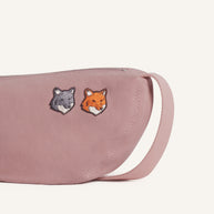 DOUBLE FOX HEAD FADED BUMBAG