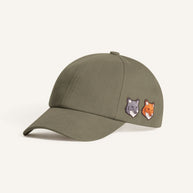 DOUBLE FOX HEAD FADED CAP