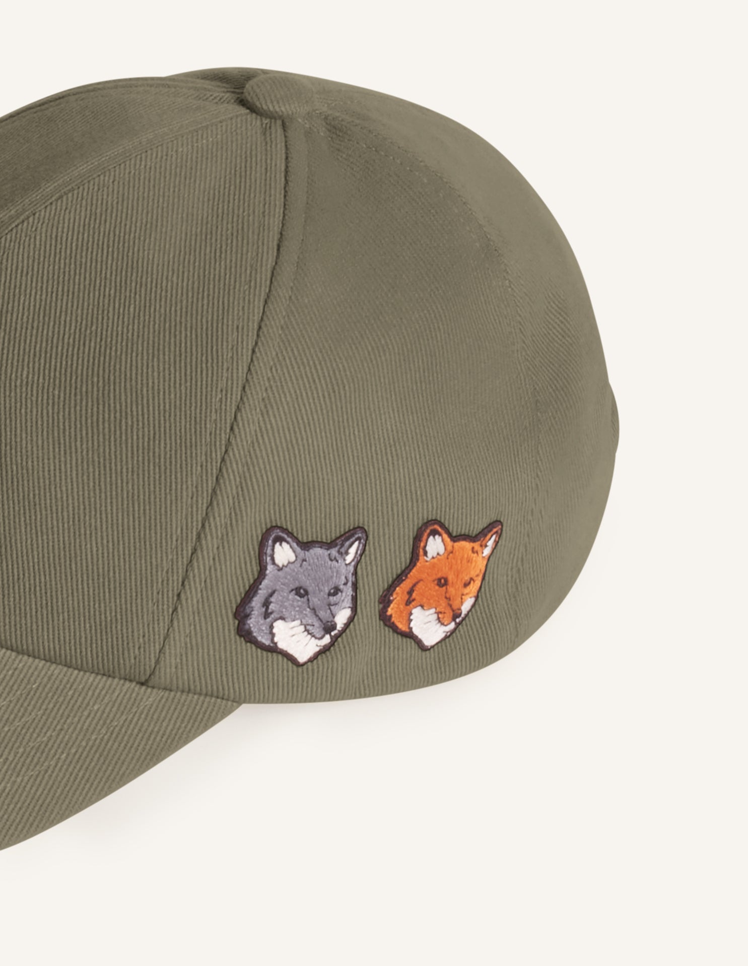 DOUBLE FOX HEAD FADED CAP
