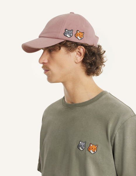 DOUBLE FOX HEAD FADED CAP