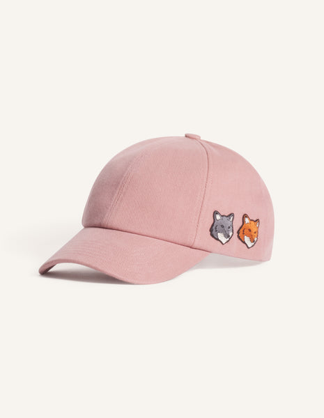 DOUBLE FOX HEAD FADED CAP