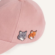 DOUBLE FOX HEAD FADED CAP