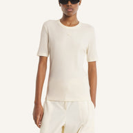 BABY FOX RIBBED FITTED TEE-SHIRT