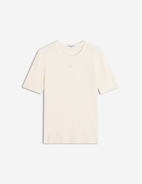 BABY FOX RIBBED FITTED TEE-SHIRT