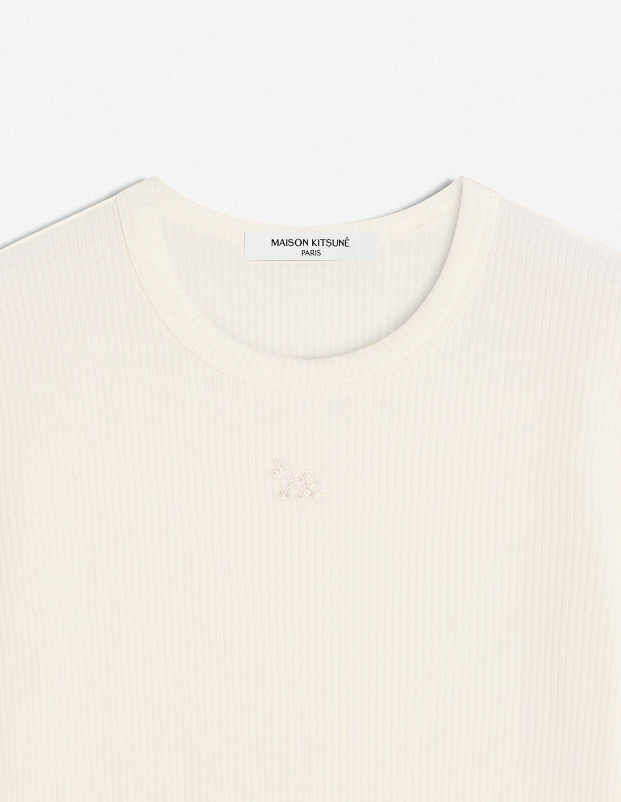 BABY FOX RIBBED FITTED TEE-SHIRT