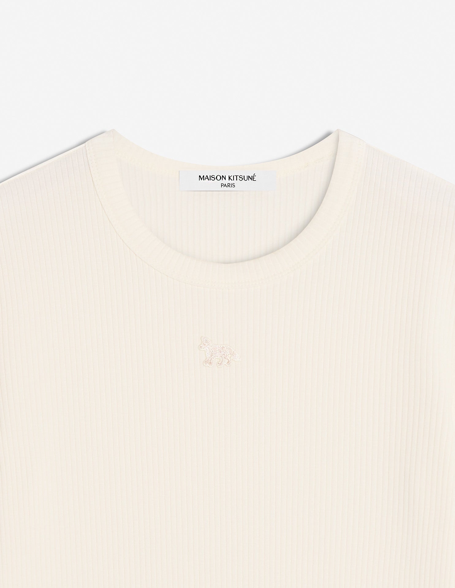 BABY FOX RIBBED FITTED TEE-SHIRT