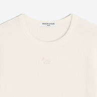 BABY FOX RIBBED FITTED TEE-SHIRT