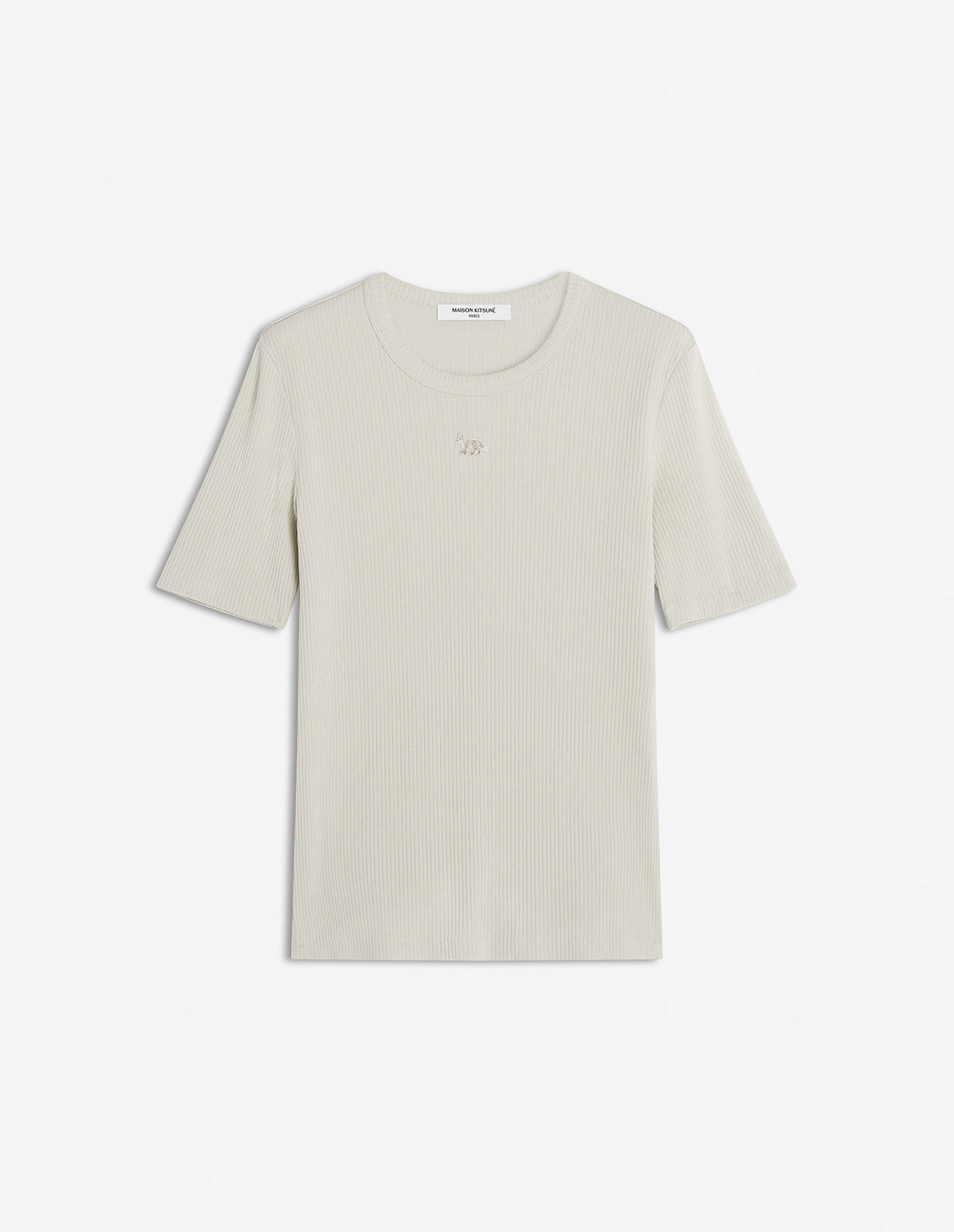 BABY FOX RIBBED FITTED TEE-SHIRT