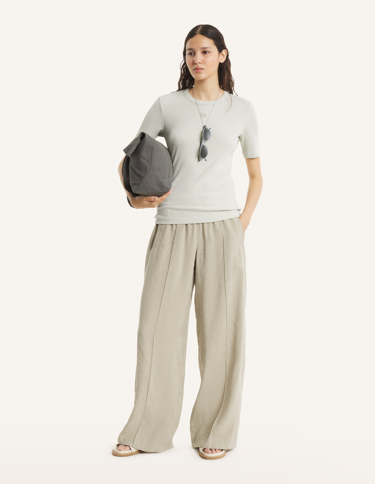 BABY FOX RIBBED FITTED TEE-SHIRT