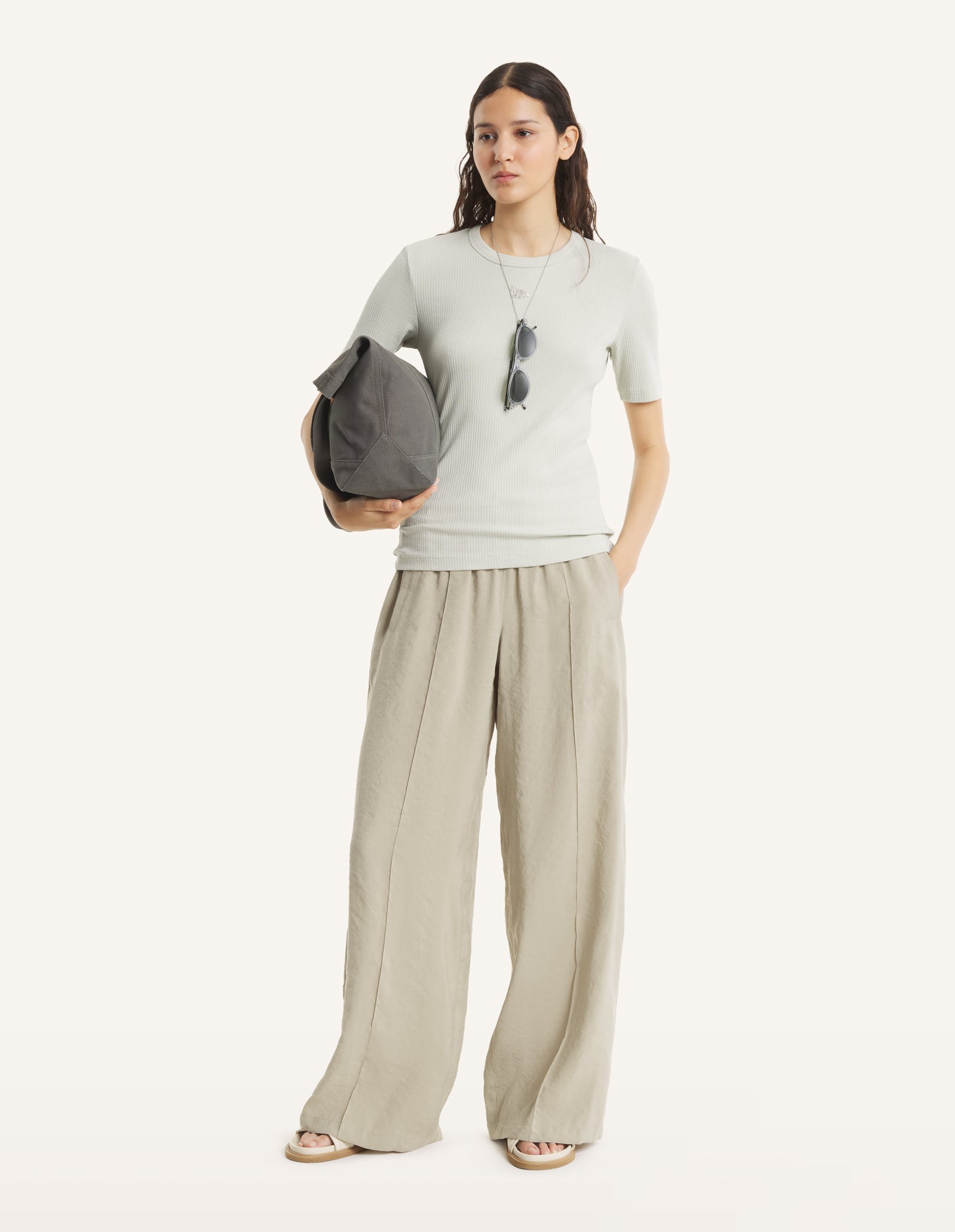 BABY FOX RIBBED FITTED TEE-SHIRT