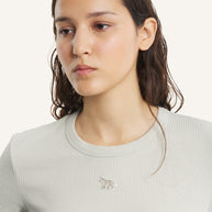 BABY FOX RIBBED FITTED TEE-SHIRT