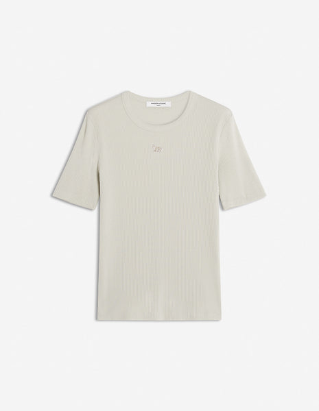 BABY FOX RIBBED FITTED TEE-SHIRT