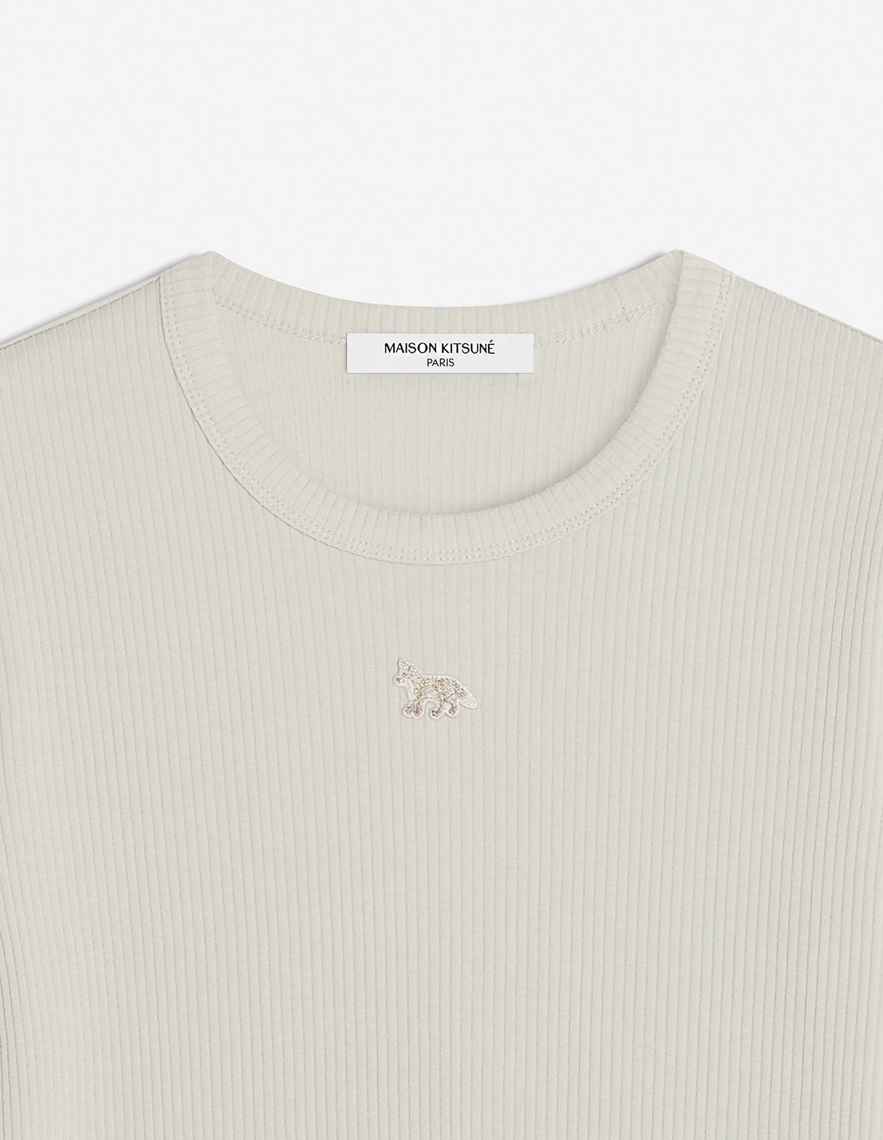 BABY FOX RIBBED FITTED TEE-SHIRT