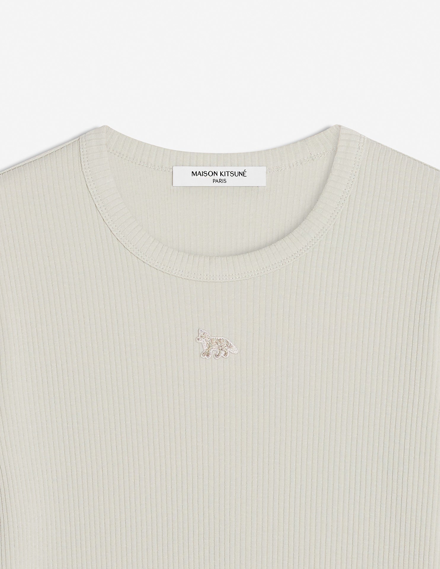 BABY FOX RIBBED FITTED TEE-SHIRT